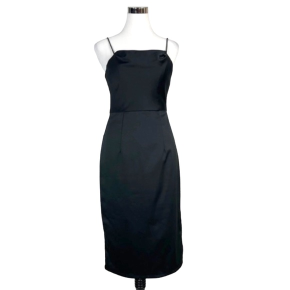 SOLD! Bariano Australia Satin Slip Midi Dress - Picture 3 of 14